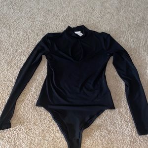 H&M Black Long Sleeve Bodysuit